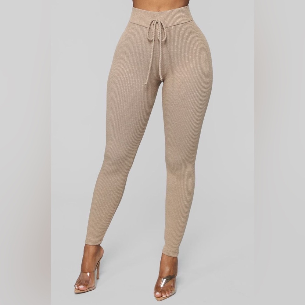 Fashion Nova Wanderlust Leggings - Taupe - NWOT